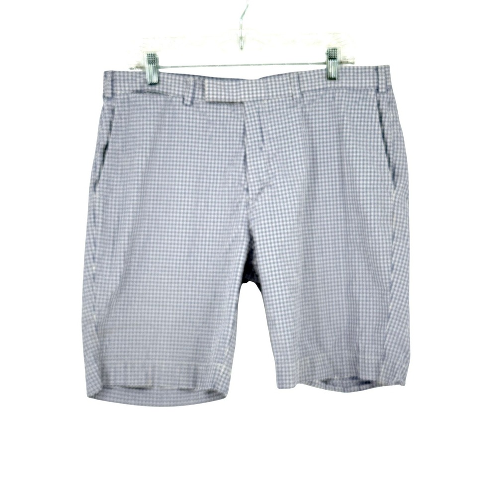 Polo Ralph Lauren Mens Preppy Seersucker Gingham Shorts East Coastal Ivy Size 36